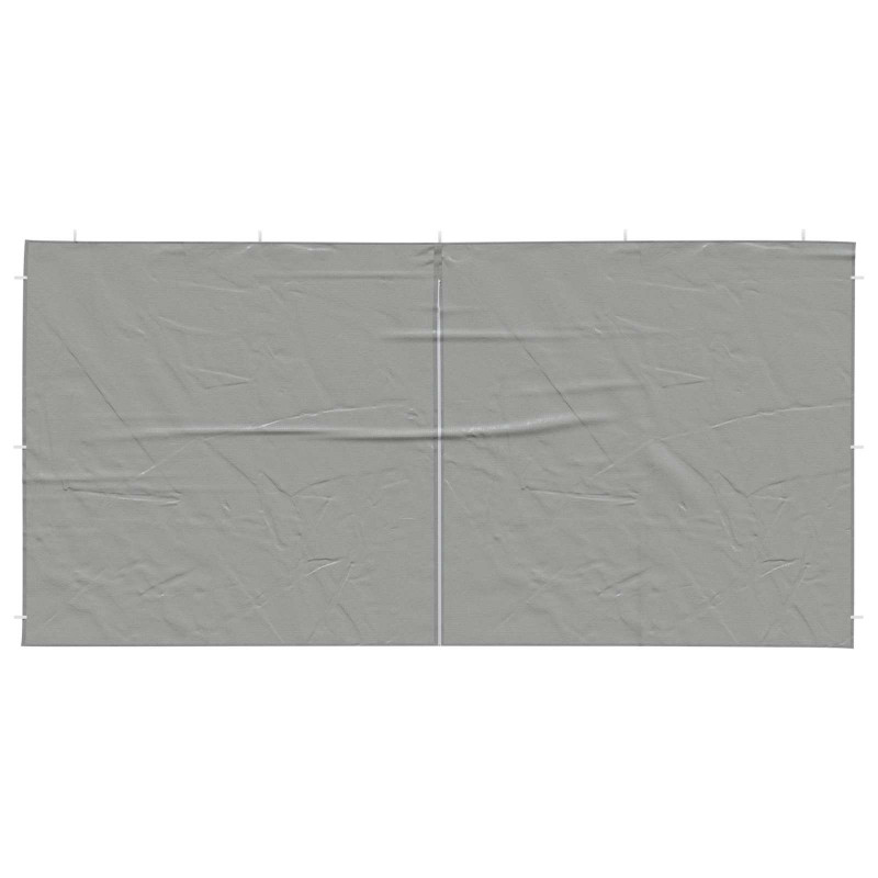 Ściana boczna namiotu na imprezy 2 pcs Jasnoszary 400 x 195 cm