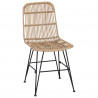 Krzesło jadalniane 2 pcs naturalny 41 x 55 x 85 cm