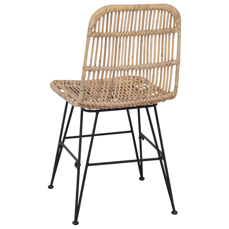 Krzesło jadalniane 2 pcs naturalny 41 x 55 x 85 cm