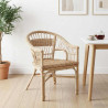 Krzesło składane naturalny 60 x 60 x 81 cm rattan