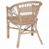 Krzesło składane naturalny 60 x 60 x 81 cm rattan