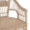 Krzesło składane naturalny 60 x 60 x 81 cm rattan