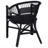 Krzesło składane Czarny 60 x 60 x 81 cm rattan
