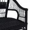 Krzesło składane Czarny 60 x 60 x 81 cm rattan