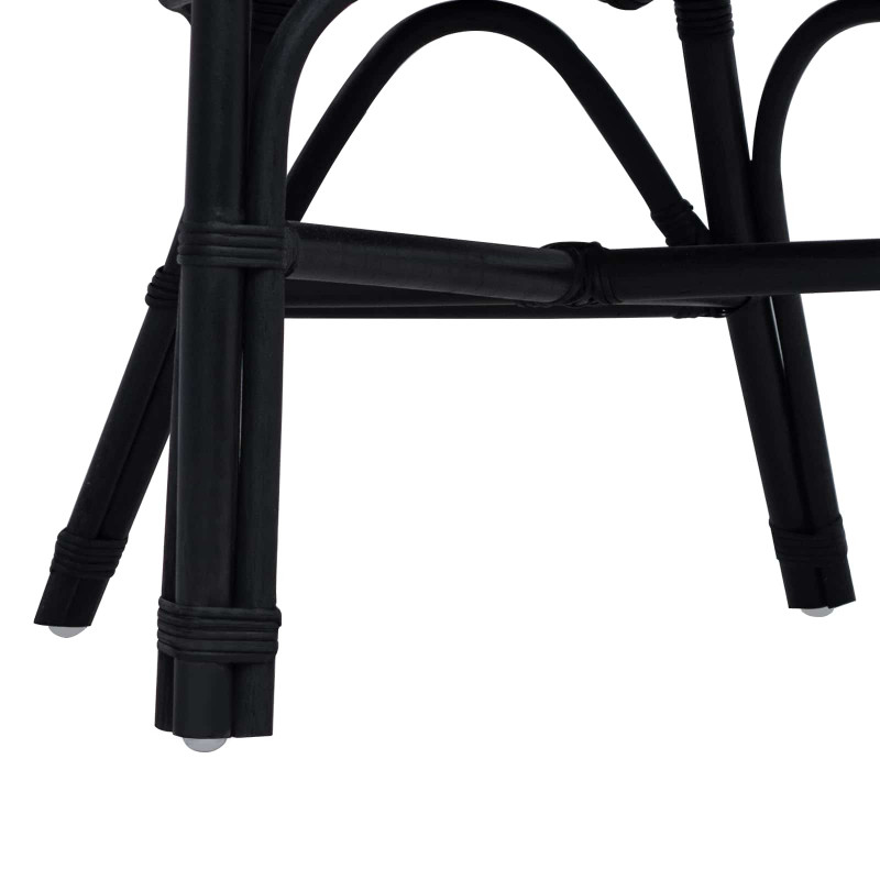 Krzesło składane Czarny 60 x 60 x 81 cm rattan