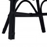 Krzesło składane Czarny 60 x 60 x 81 cm rattan