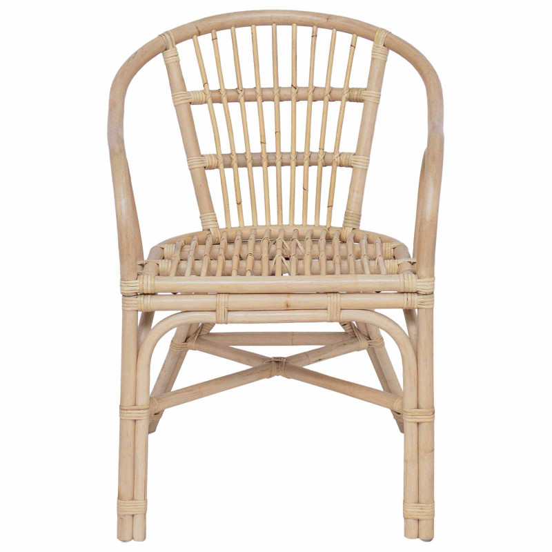 Krzesło składane naturalny 58 x 60 x 81 cm rattan