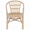 Krzesło składane naturalny 58 x 60 x 81 cm rattan