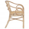 Krzesło składane naturalny 58 x 60 x 81 cm rattan