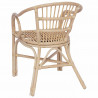 Krzesło składane naturalny 58 x 60 x 81 cm rattan