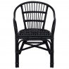 Krzesło składane Czarny 58 x 60 x 81 cm rattan