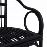 Krzesło składane Czarny 58 x 60 x 81 cm rattan