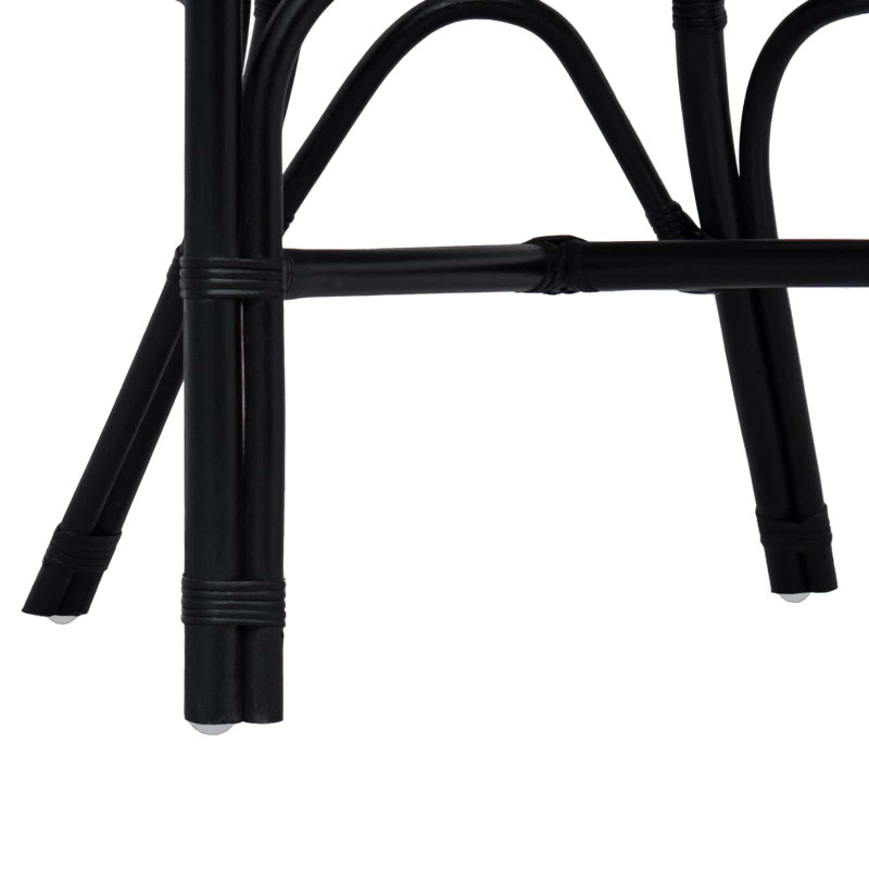 Krzesło składane Czarny 58 x 60 x 81 cm rattan