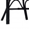 Krzesło składane Czarny 58 x 60 x 81 cm rattan