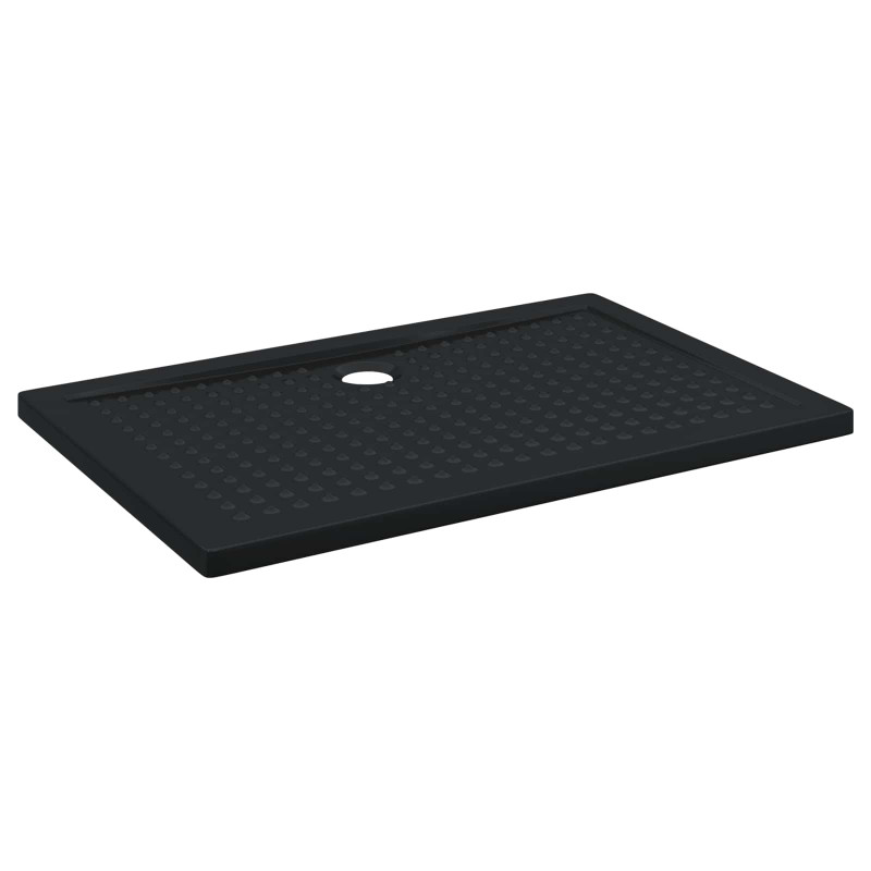 Brodzik prysznicowy z kropeczkami Czarny 120 x 80 x 4 cm ABS