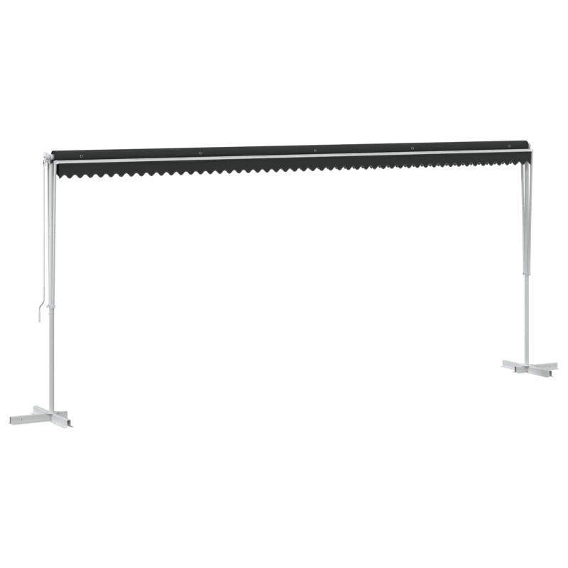 Markiza wolnostojąca antracytowy 6 x 3 m Poliester