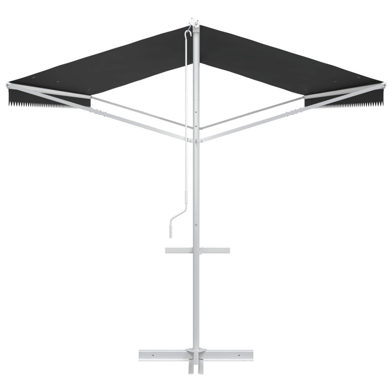Markiza wolnostojąca antracytowy 6 x 3 m Poliester