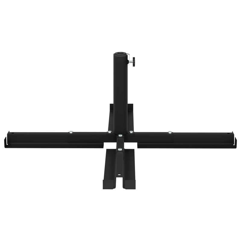 Podstawa parasola do słupków 25–50 mm Czarny