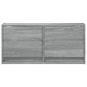 Ścienna szafka TV z LED, szary dąb sonoma, 80x31x35 cm