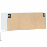 Ścienna szafka TV z LED, biała, 100x31x35 cm