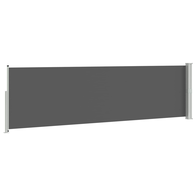 Rozkładany boczny markiz antracytowy 300 x 140 cm Poliester