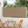 Rozkładany boczny markiz Ciemnoszary 500 x 100 cm Poliester