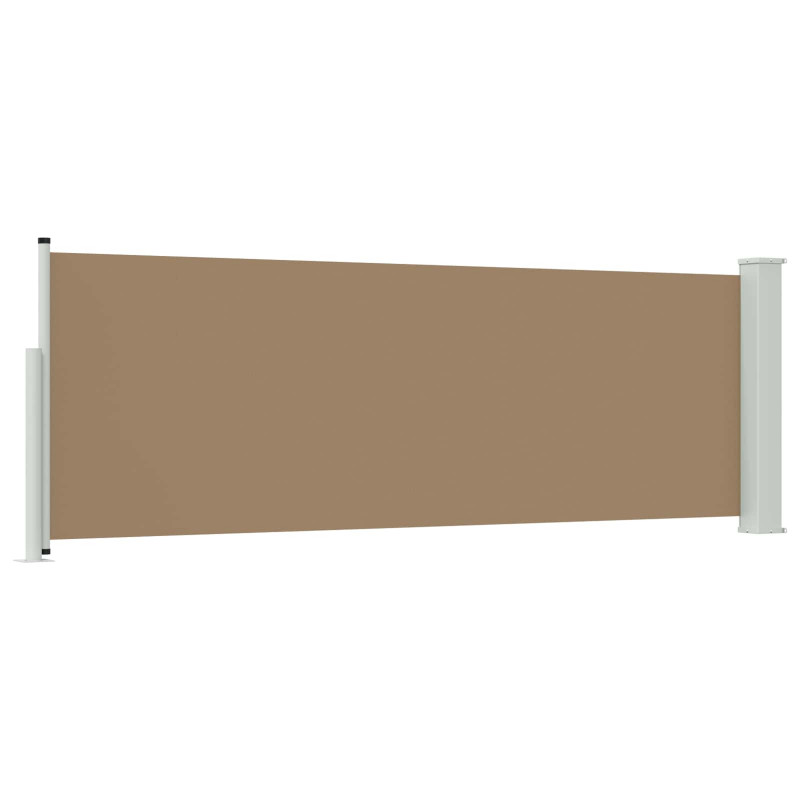 Rozkładany boczny markiz Ciemnoszary 500 x 100 cm Poliester