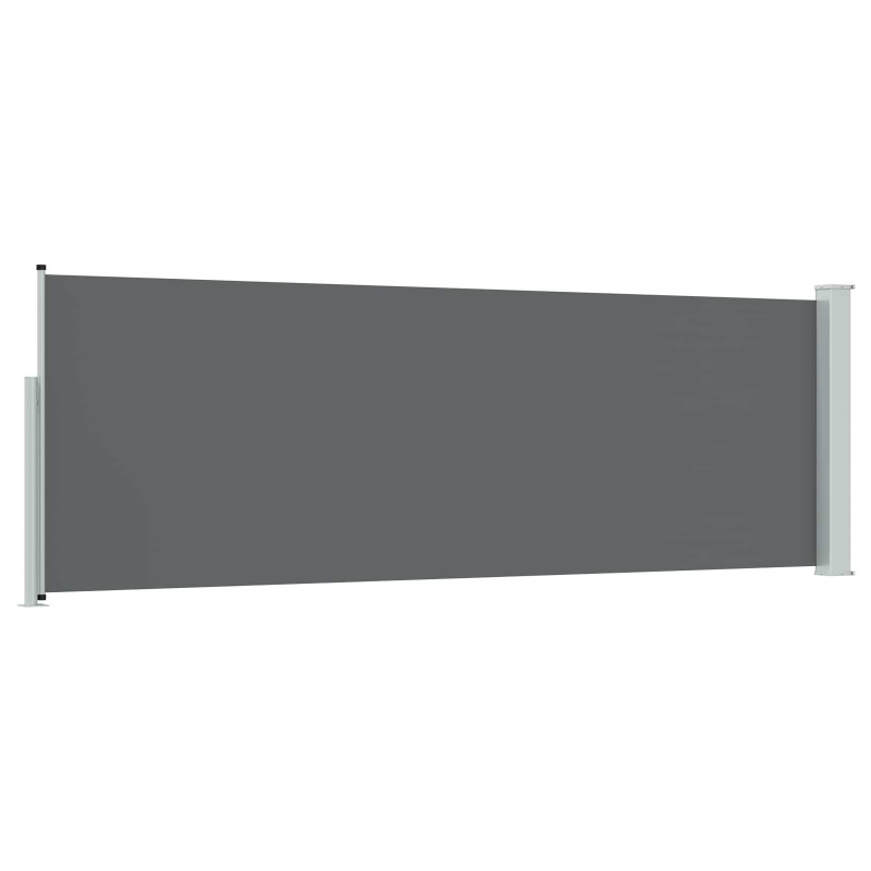 Rozkładany boczny markiz antracytowy 500 x 100 cm Poliester