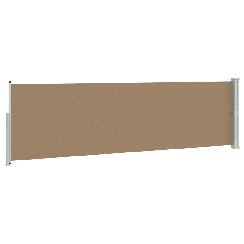 Rozkładany boczny markiz Ciemnoszary 500 x 140 cm Poliester