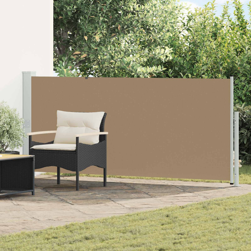 Rozkładany boczny markiz Ciemnoszary 600 x 117 cm Poliester