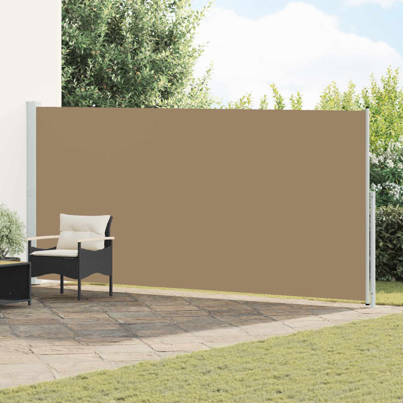 Rozkładany boczny markiz Ciemnoszary 600 x 220 cm Poliester