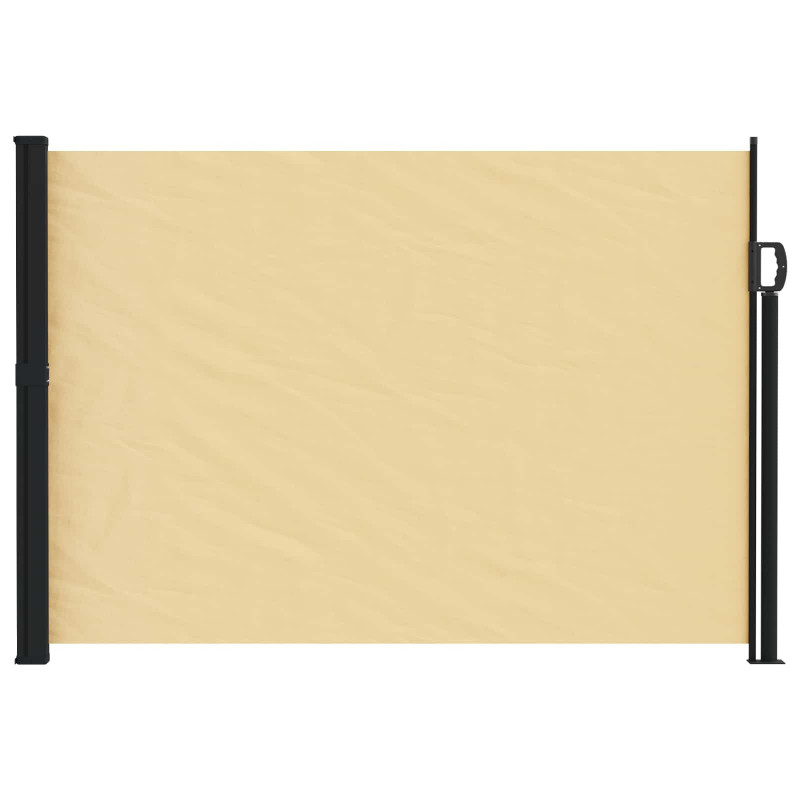 Rozkładany boczny markiz piaskowy 300 x 117 cm Poliester
