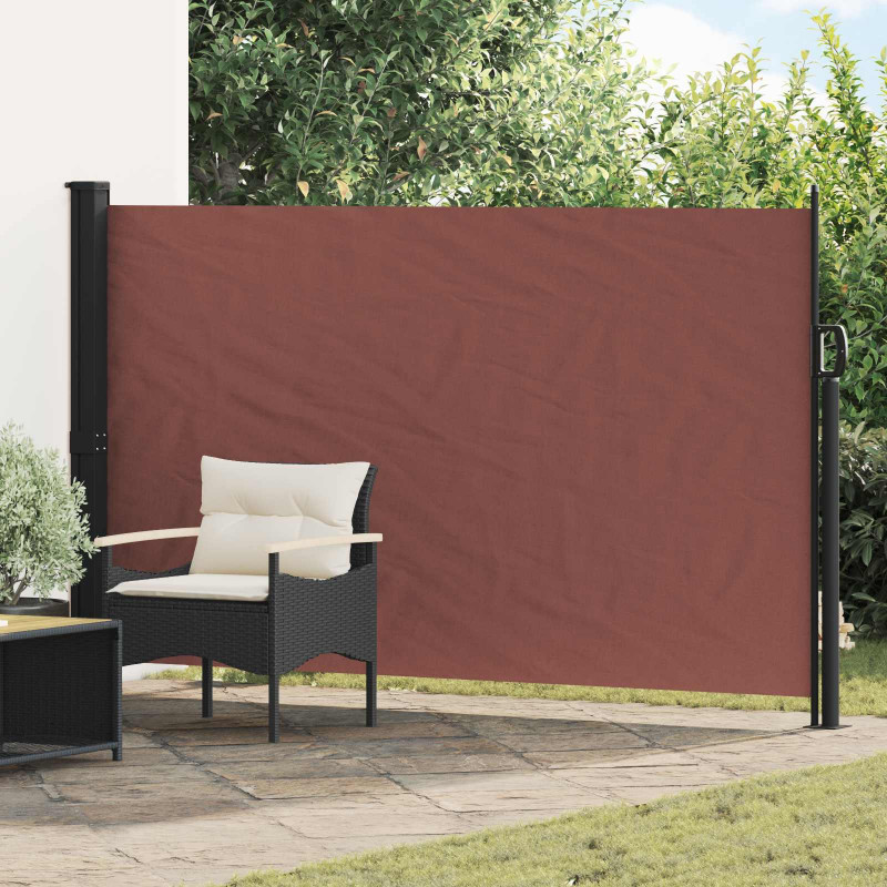 Rozkładany boczny markiz brązowy 300 x 170 cm Poliester