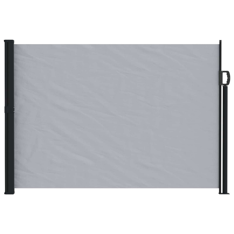 Rozkładany boczny markiz Szary 500 x 140 cm Poliester