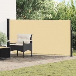 Rozkładany boczny markiz piaskowy 500 x 160 cm Poliester