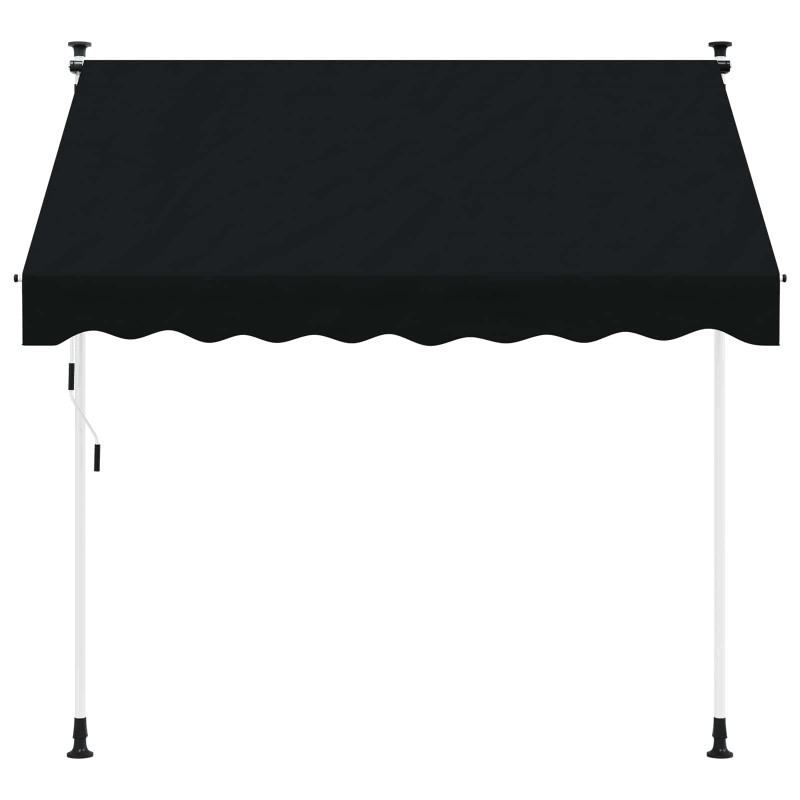 Ręczna markiza zwijana Czarny 150 cm