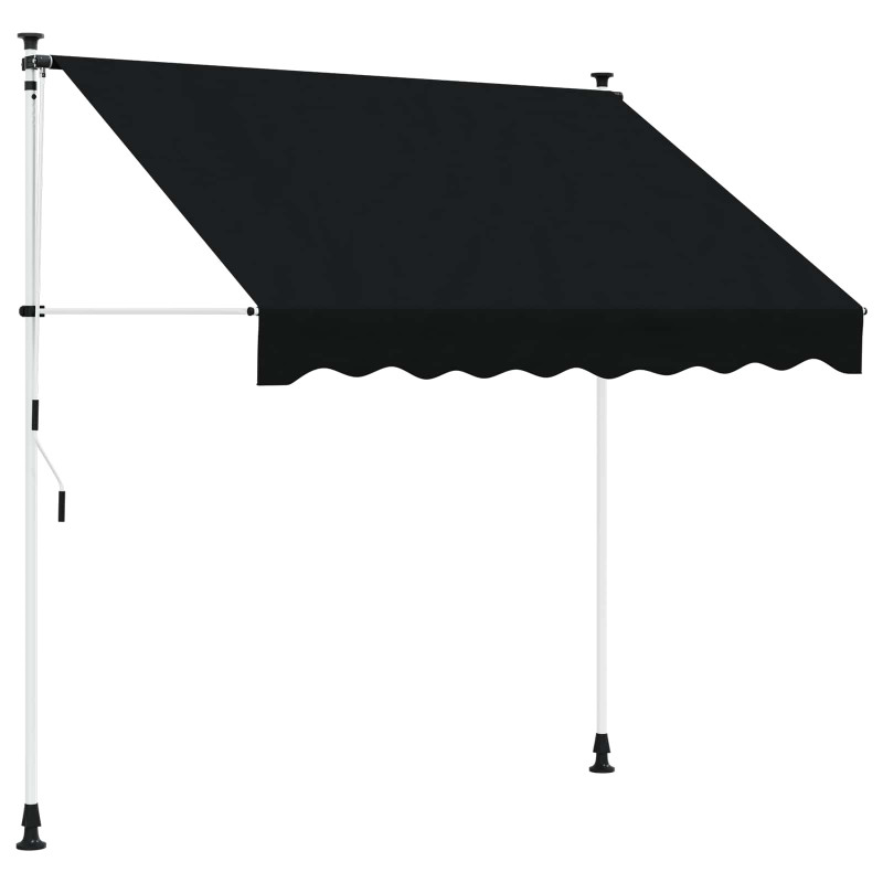 Ręczna markiza zwijana Czarny 400 cm