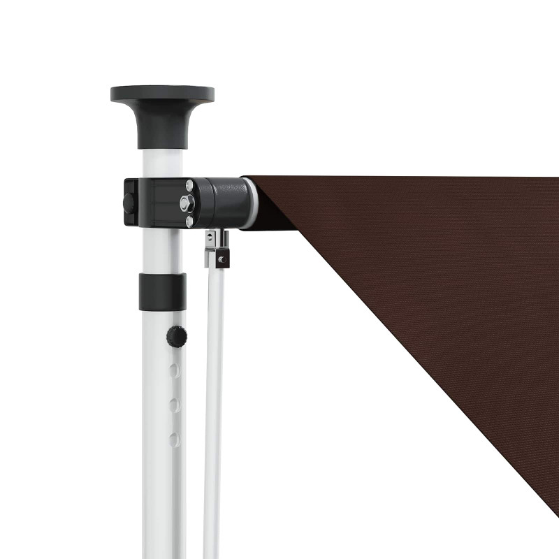 Ręczna markiza zwijana brązowy 150 cm