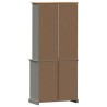 Kredens VIGO, szary, 80x40x176 cm, lite drewno sosnowe