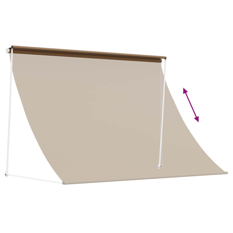 Markiza Beżowy 350 x 150 cm 180 g / m² Poliester z powłoką PU
