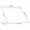Markiza Czarny 250 x 150 cm 180 g / m² Poliester z powłoką PU