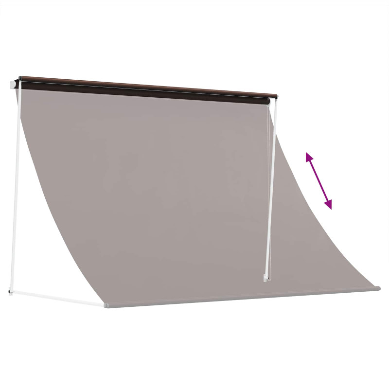 Markiza brązowy 350 x 150 cm 180 g / m² Poliester z powłoką PU