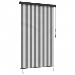 Roleta Antracytowy i biały 60 x 250 cm Materiał i Aluminium