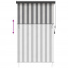 Roleta Antracytowy i biały 60 x 250 cm Materiał i Aluminium