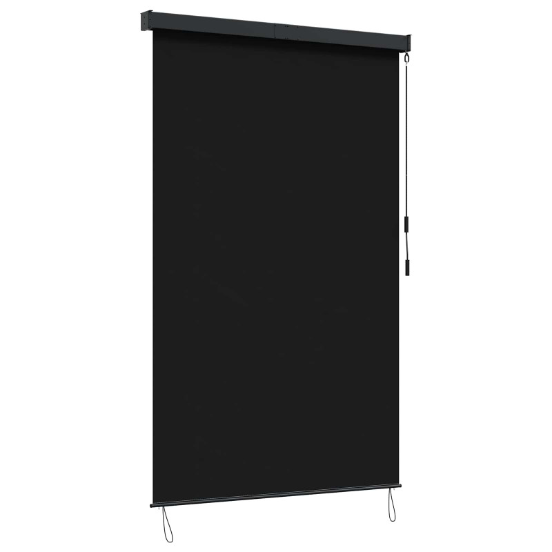Roleta Czarny 80 x 250 cm Materiał i Aluminium