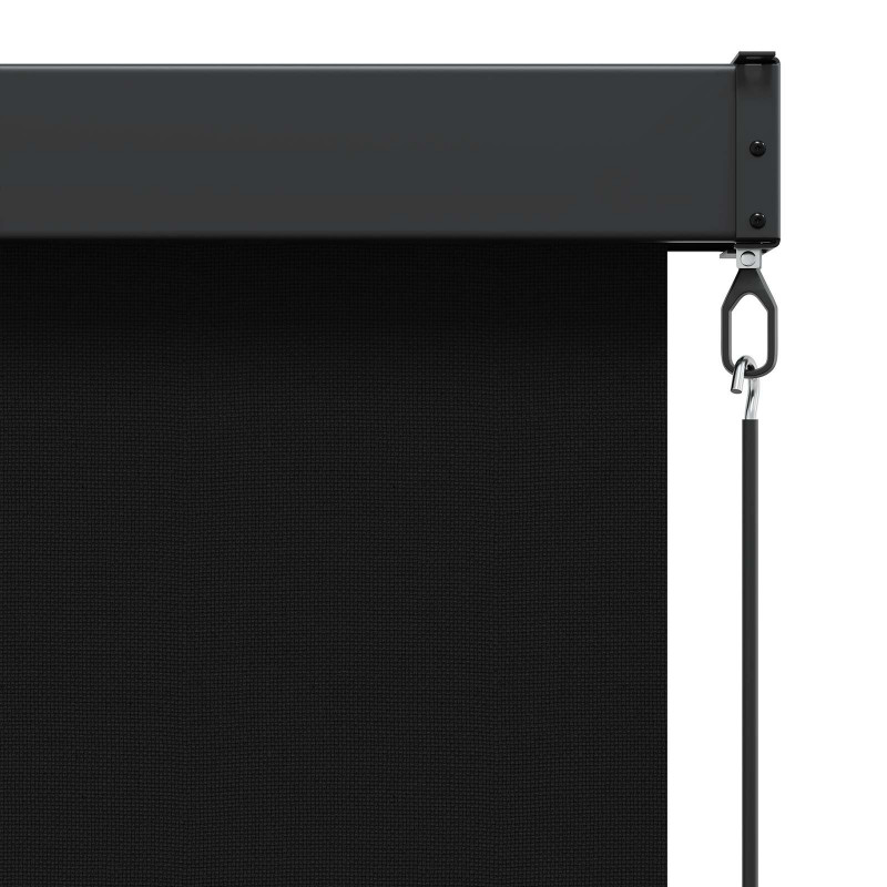 Roleta Czarny 80 x 250 cm Materiał i Aluminium