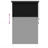 Roleta Czarny 80 x 250 cm Materiał i Aluminium