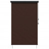 Roleta brązowy 80 x 250 cm Materiał i Aluminium