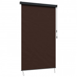Roleta brązowy 120 x 250 cm Materiał i Aluminium