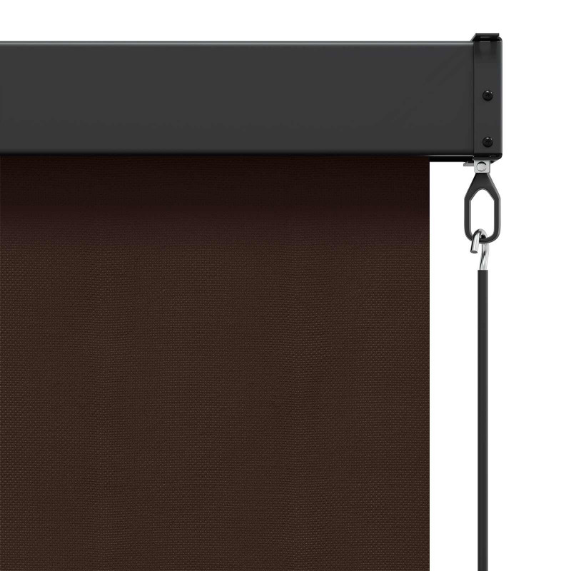 Roleta brązowy 120 x 250 cm Materiał i Aluminium
